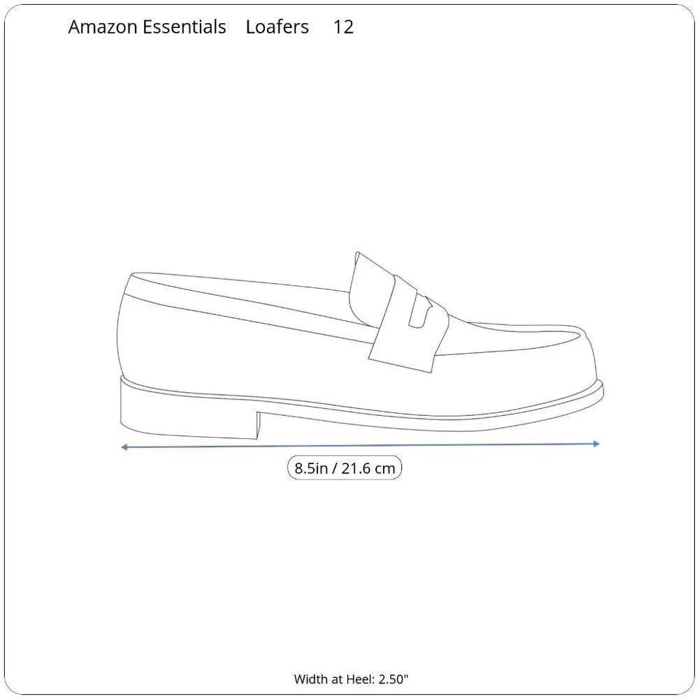 NWT Boys Child Sz 12 Loafers Dress Shoes Slide On Black Unisex Amazon Essentials